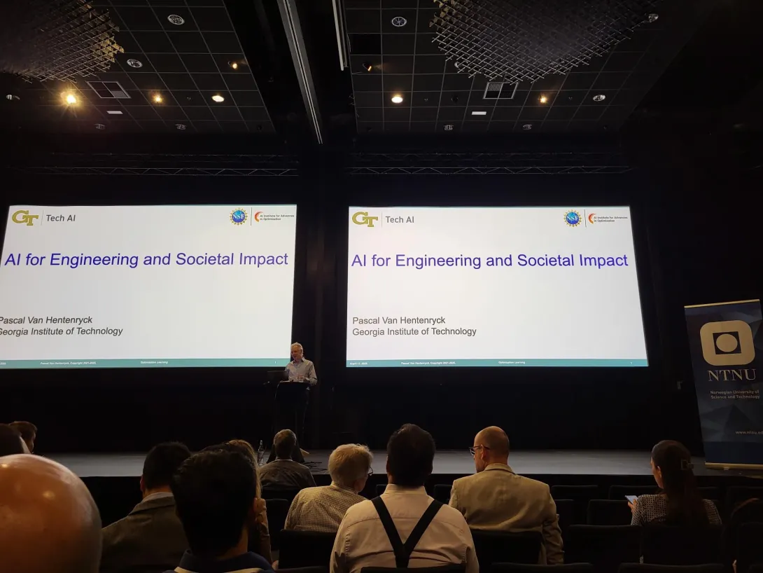 Georgia Tech AI Leader Delivers Keynote on AI for Engineering and Societal Impact at IFAC MIM 2025 Image